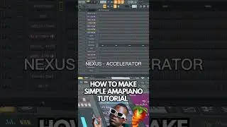 Simple Amapiano Beat Tutorial in 60 seconds! 