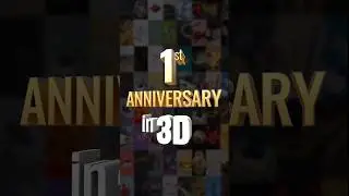 My first anniversary in 3D🎂🎉 Thanks for your support 🙏❤️