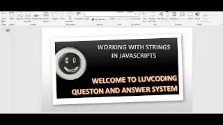 CREATING SIMPLE STRING PROJECTS IN JAVASCRIPTS