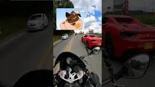 Así se adelanta un carro de 1.500 millones 😎🔥 #ferrari #s1000rr  #motos #moteros #motorbike