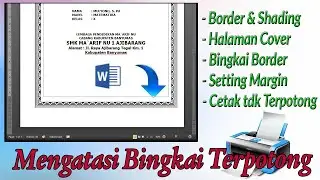 Wajib dicoba, CARA SETTING BINGKAI BORDER DI MS WORD TANPA TERPOTONG