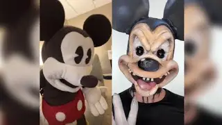 TikTok Mickey Mouse Reacts (TRY NOT TO LAUGH CHALLENGE) PART 3 @HassanKhadair Mickey Puppet