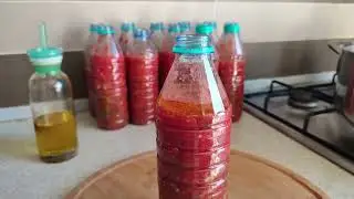 Domatesli Acı Kıl Biber-Chili Pepper Pickle With Tomato
