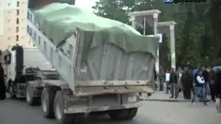 قفصة اليوم اغلاق الطريق بواسطة حمولة فسفاط
