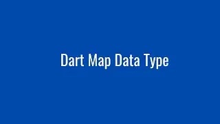 Dart Map Data Type
