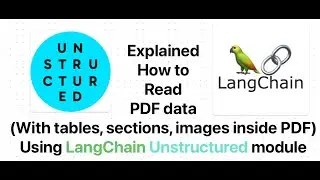 Explained how to read complex PDF files for RAG using LangChain Unstructured module