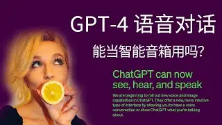 试试GPT-4V的语音对话，能不能当小爱同学智能音箱来用｜chatgpt｜人工智能｜chatgpt多模态｜智能音箱｜GPT plus｜siri语音助手｜google home