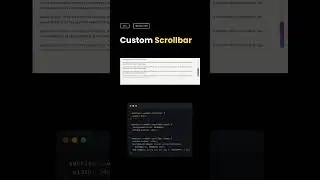 Custom Scroll bar using HTML and CSS 
