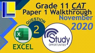 Computer Applications Technology | Grade 11 | Paper 1 Study Opportunities 2020 | Question 2