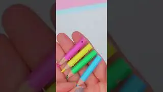 DIY Cute Pencil Necklace 💜 #diy #jewellery #shorts #youtubeshorts