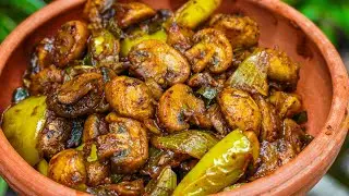 රසම රස බොත්තම් බිම්මල් හදලා කාලා තියෙනවද? | Easy Spicy Mushroom Fry Recipe