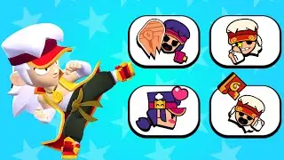 Fang All Animated Pins with Voice Lines | 2021 | Brawl Stars