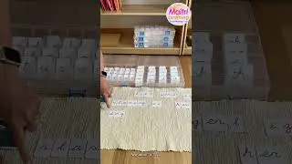 Montessori movable alphabet and putting letters away #earlylearning #phonics #montessori #cleanup