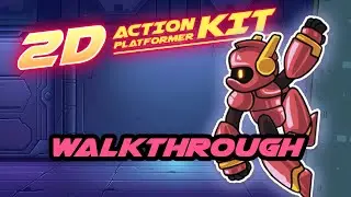 2D Action Platformer Kit Red Playthrough