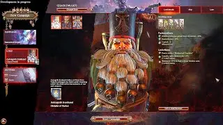 Chaos Dwarfs Campaigns Selection Screens. Total War Warhammer 3