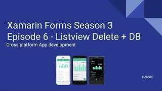 Xamarin Tutorial Season 3 Episode 6 Listview Delete, SQLite
