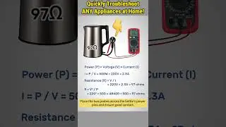 Troubleshooting ANY Appliance Using Multimeter + 1 Formula! 