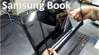 Como trocar o display do notebook Samsung Book. Troca da tela passo a passo.