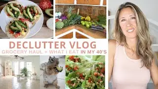 Declutter + Organizing VLOG | What I Eat (Vegan)