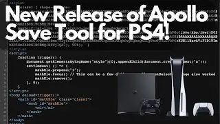 New Release for Apollo Save Tool for PS4