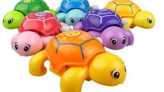 Играем с заводными игрушками-зверюшками