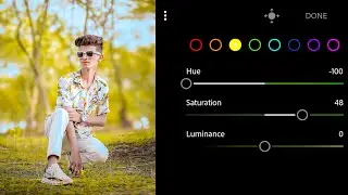 Lightroom Background Blur Face Smooth Photo Editing | Lightroom Yellow Tone Photo Editing