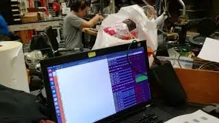 QWERTY keyboard made of barcodes
