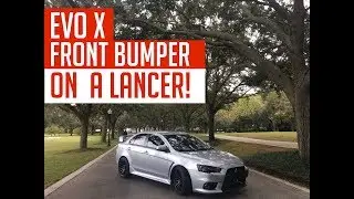 OEM EVO X FRONT BUMPER ON A LANCER!