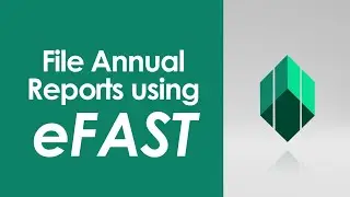 How to File Annual Reports using the SEC Electronic Filing and Submission Tool (eFAST)
