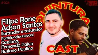 filipe rone e adson santos falam como iniciaram na arte #quinturacast #tempoearte #podcast