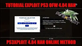 FULL TUTORIAL EXPLOIT PS3 4.84 HAN OFW HFW ONLINE HOST [READ DESCRIPTION VIDEO]