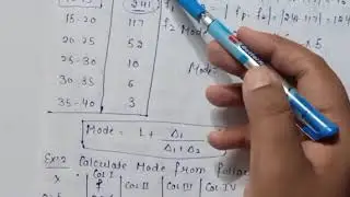 Mode for continuous series