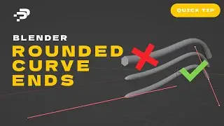 Rounded Curve Ends in Seconds! Blender Quick Tip