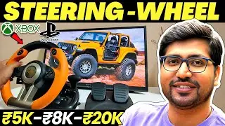 Best Steering Wheel for PC⚡Cheapest Steering Wheel for PC | Logitech G29 vs PXN vs Redragon Battle!