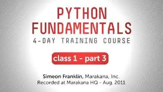 Python Training - More Container Types: Tuples, Dicts, and Sets