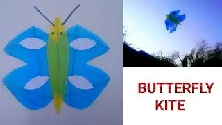 HOW TO MAKE BUTTERFLY KITE | Making butterfly  kite 2023 | how to make kite | tibtum kite