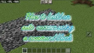 🔥Minecraft Tutorial: How to build an AutoCannon Using a Command Block [Uncut Version]🔥
