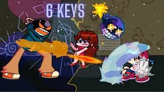 Friday Night Funkin Whitty's Fire Fight 6 KEY RECHART!! FULL WEEK (CUTSCENES)
