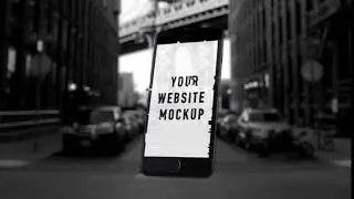 After Effects - Mobile Glitch Web Showcase Mock-Up Template