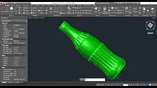 Designing a bottle (Coca-Cola)  in auto cad