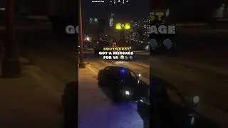 When the streets speak loud and clear: "Outta the barrio, holmes!" 🗣️💨 #SouthEastChronicles #CopLife
