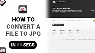 How to Convert A File To JPG on Cloud Convert [NEW]