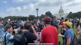 Breaking US Capitol Building Protest Justice for J6 Coverage large Police presence￼ MustangMedic