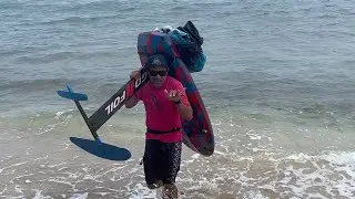 How to pack up a wet wing without getting sand on it with Derek Hama