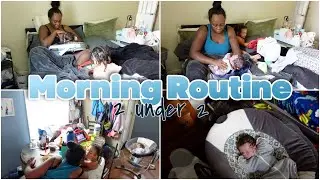 Newborn Morning Routine| 2 under 2