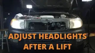 Adjusting Headlights After a Lift + New LED Headlights
