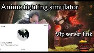 FREE VIP SERVER FOR ANIME FIGHTING SIMULATOR!! (ROBLOX)