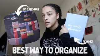 how i organize as a FULL-TIME student and youtuber | day in my life