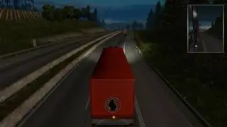 Euro Truck Simulator 2 multiplayer Ночной рейс