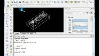 3D text example in CAD